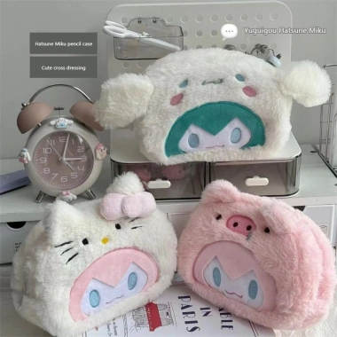 Hộp đựng bút chì mèo con sang trọng, đa chức năng, túi văn phòng phẩm dung tích lớn - Đồ dùng học tập giá ưu đãi