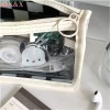 Hộp đựng bút chì trong suốt họa tiết đen trắng Cờ vua, túi đa năng, quà tặng học sinh ISO