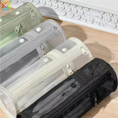 Hộp đựng bút chì trong suốt lưới đa năng cầm tay - Túi tiện du lịch, học tập, hàng ngày - 54.089 VND 2