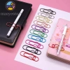 Hộp đựng bút đa chức năng 10 chiếc + Kẹp tài liệu màu sắc, kẹp giấy, kẹp vé - Giá chỉ 83.600đ