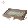 Hộp đựng bút gỗ 12 bút cổ điển, trong suốt, chống trượt, dễ làm sạch, giá đỡ sành điệu 3