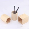 Hộp đựng bút gỗ màu trơn DIY, Sơn tự do, lưu trữ văn phòng, đồ dùng học sinh, giá ưu đãi 35.733 VND 4