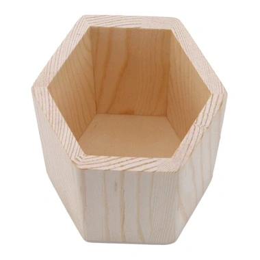 Hộp đựng bút gỗ màu trơn DIY, Sơn tự do, lưu trữ văn phòng, đồ dùng học sinh, giá ưu đãi 35.733 VND 7