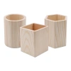 Hộp đựng bút gỗ màu trơn DIY, Sơn tự do, lưu trữ văn phòng, đồ dùng học sinh, giá ưu đãi 35.733 VND 8