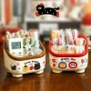 Hộp đựng bút họa tiết hoạt hình cute, miếng dán bảo quản bàn, freeship, giảm 20%