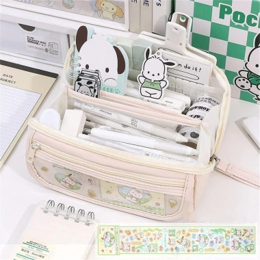 Hộp đựng bút My Melody Kuromi - Túi vải Anime đa năng cho học sinh, sinh viên, mỹ phẩm, giảm giá 23% chỉ 48.600