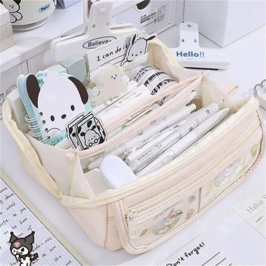 Hộp đựng bút My Melody Kuromi - Túi vải Anime đa năng cho học sinh, sinh viên, mỹ phẩm, giảm giá 23% chỉ 48.600