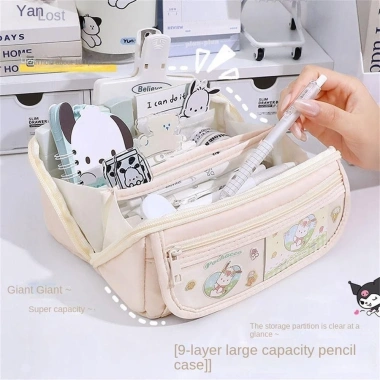 Hộp đựng bút My Melody Kuromi - Túi vải Anime đa năng cho học sinh, sinh viên, mỹ phẩm, giảm giá 23% chỉ 48.600