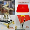 Hộp Đựng Bút Pha Lê TAMU Đáo Thành Công - Đồng mạ vàng, Pha lê K9 cao cấp, Quà lưu niệm - Giá ưu đãi 1.237.499 VNĐ 3