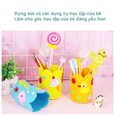 Hộp đựng bút tự làm xinh xắn - Đựng dụng cụ học tập, giá ưu đãi 29.900₫