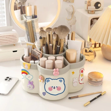 Hộp đựng bút xoay 360 HOPI HOME 6 ngăn bông hoa - Giá chỉ 55.000 VND 4