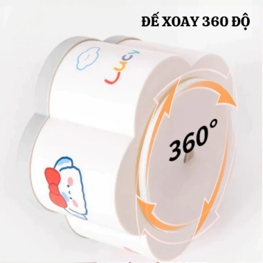 Hộp đựng bút xoay 360 HOPI HOME 6 ngăn bông hoa - Giá chỉ 55.000 VND 6