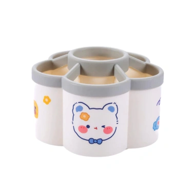 Hộp đựng bút xoay 360 HOPI HOME 6 ngăn bông hoa - Giá chỉ 55.000 VND 9