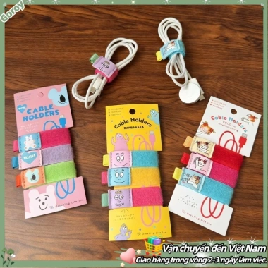 Hộp đựng cáp dữ liệu sáng tạo có dây đeo Velcro – Đựng tai nghe, cáp sạc điện thoại, giảm giá 22%