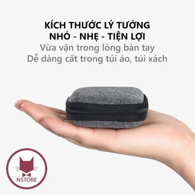 Hộp Đựng Cáp Sạc Mini Chống Sốc - Túi Phụ Kiện Tai Nghe, Giá Chỉ 26.999₫