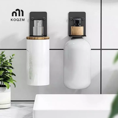 Hộp đựng chai xà phòng & nước rửa tay treo tường KOQZM không đục lỗ – Tiện lợi cho nhà bếp và phòng tắm
