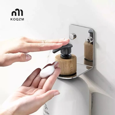 Hộp đựng chai xà phòng & nước rửa tay treo tường KOQZM không đục lỗ – Tiện lợi cho nhà bếp và phòng tắm