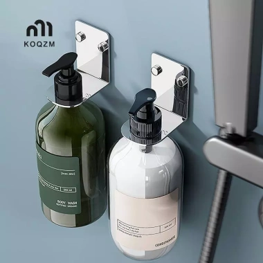 Hộp đựng chai xà phòng & nước rửa tay treo tường KOQZM không đục lỗ – Tiện lợi cho nhà bếp và phòng tắm