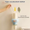 Hộp đựng cốc giấy nhựa AACAR Punch Free treo tường, dung tích lớn, chống bụi 9