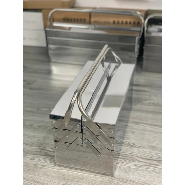 Hộp Dụng Cụ Inox 304 3 Tầng 5 Ngăn - Thùng Đồ Nghề Cao Cấp, Giá Ưu Đãi 330.000 VND