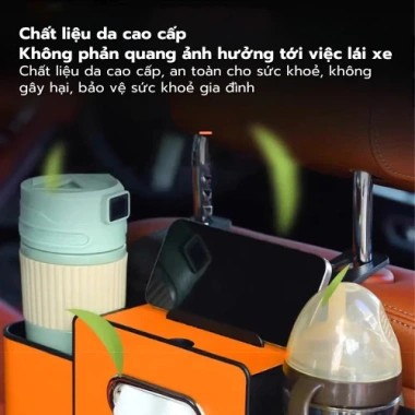 Hộp Đựng Đa Năng Gắn Sau Ghế Ô Tô – Chất Liệu Bền, Thiết Kế Đẹp, Móc Treo & Khay Đặt Điện Thoại – Giá Ưu Đãi 114.760₫