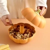 Hộp đựng đồ ăn nhẹ bí ngô, khay kẹo 2 lớp chống bụi, xoay 360°, xếp chồng – 57.200₫ 3