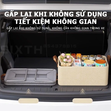 Hộp Đựng Đồ Cốp Sau Xe Ô Tô Cao Cấp Gập Gọn - Giá Ưu Đãi 123.875₫