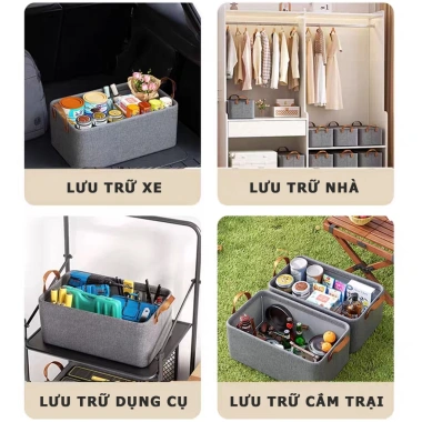 Hộp Đựng Đồ Cốp Sau Xe Ô Tô Cao Cấp Gập Gọn - Giá Ưu Đãi 123.875₫