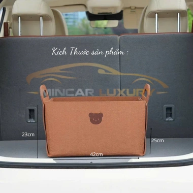 Hộp Đựng Đồ Cốp Xe Ô Tô Gấp Gọn Sweet Love Dễ Thương Lưu Trữ Hoạt Hình Mincar 120k