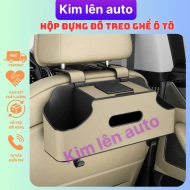 Hộp Đựng Đồ Đa Năng 4in1 Treo Ghế Ô Tô Da PU 3 Màu - Tiện Lợi, Giá Ưu Đãi 199k