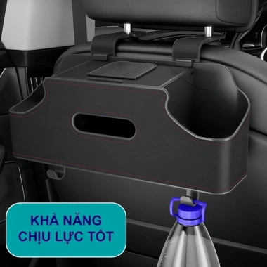 Hộp Đựng Đồ Đa Năng 4in1 Treo Ghế Ô Tô Da PU 3 Màu - Tiện Lợi, Giá Ưu Đãi 199k