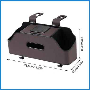 Hộp Đựng Đồ Đa Năng 4in1 Treo Ghế Ô Tô Da PU 3 Màu - Tiện Lợi, Giá Ưu Đãi 199k
