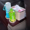 Hộp đựng đồ đa năng gắn bệ tỳ tay cho xe ô tô, khăn giấy, chai nước, điện thoại 2