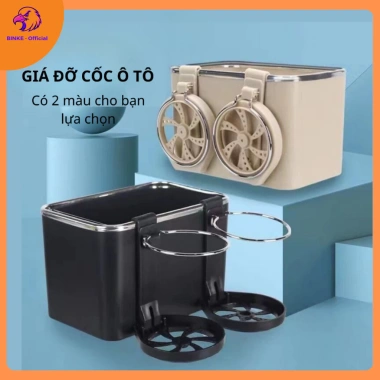 Hộp đựng đồ đa năng ô tô BINKE BLS-004 - Gắn bệ tỳ cho khăn giấy, chai nước, đồ cá nhân, tiện lợi, giảm giá 59k