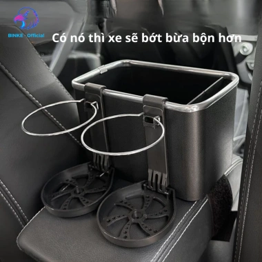 Hộp đựng đồ đa năng ô tô BINKE BLS-004 - Gắn bệ tỳ cho khăn giấy, chai nước, đồ cá nhân, tiện lợi, giảm giá 59k