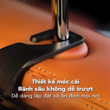 Hộp Đựng Đồ Đa Năng Treo Sau Ghế Ô Tô Bền Chắc, Móc Treo & Khay Điện Thoại, Giá Ưu Đãi 116k