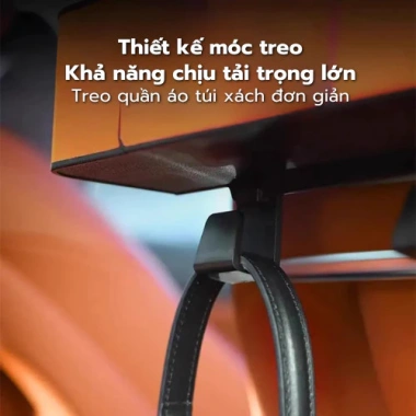 Hộp Đựng Đồ Đa Năng Treo Sau Ghế Ô Tô Bền Chắc, Móc Treo & Khay Điện Thoại, Giá Ưu Đãi 116k