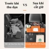 Hộp đựng đồ đa năng treo tường sau ghế ô tô - Da cao cấp, kèm móc treo và khay 2