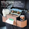 Hộp đựng đồ đa năng treo tường sau ghế ô tô - Da cao cấp, kèm móc treo và khay 6