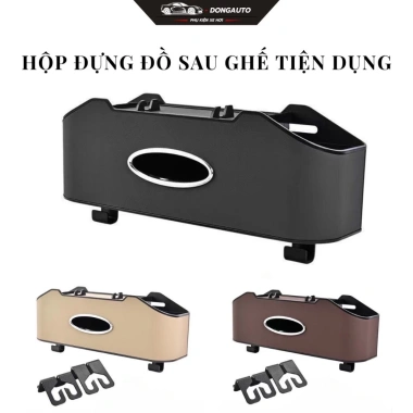 Hộp đựng đồ ghế sau ô tô da cao cấp 3in1 Giá đỡ điện thoại sang trọng, giảm còn 35.000₫