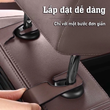 Hộp đựng đồ ghế sau ô tô da cao cấp 3in1 Giá đỡ điện thoại sang trọng, giảm còn 35.000₫ 8