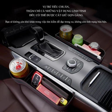 Hộp đựng đồ khe ghế ô tô YIPAUTO - Khay đa năng gắn khe ghế xe hơi, chỉ 68.000₫