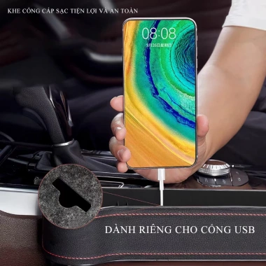 Hộp đựng đồ khe ghế ô tô YIPAUTO - Khay đa năng gắn khe ghế xe hơi, chỉ 68.000₫