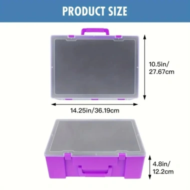 Hộp đựng đồ thu nhỏ 108 khe cắm - Bền, tay cầm chắc, ngăn xốp cắt sẵn cho D&D 5