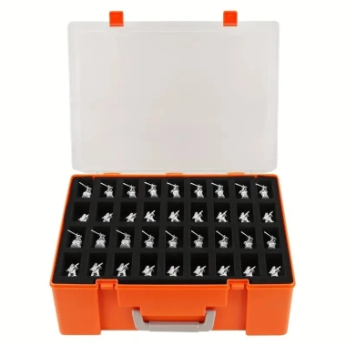 Hộp đựng đồ thu nhỏ 108 khe cắm - Bền, tay cầm chắc, ngăn xốp cắt sẵn cho D&D 6