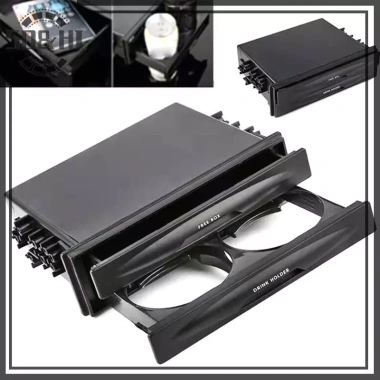 Hộp Đựng Đồ Uống Ô Tô CX-28 - Giá Đỡ Cốc, Chai, Túi Radio Din Đôi - 162.707 VND