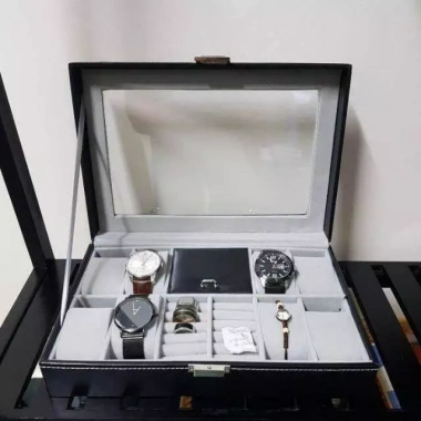 Hộp đựng đồng hồ 8 ngăn đa năng, bảo quản trang sức, giá ưu đãi 143.000 VNĐ 3