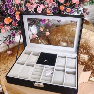 Hộp đựng đồng hồ 8 ngăn đa năng, bảo quản trang sức, giá ưu đãi 143.000 VNĐ 5