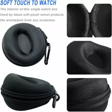 Hộp đựng đồng hồ dây kéo có móc khóa thời trang, nhỏ gọn, chống trầy sốc, chống nước – 38.000₫ 6
