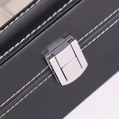 Hộp đựng đồng hồ GOJO đa năng, lưới 2-12 chỗ, khóa, nắp kính lớn, chống nước cho nữ 4 Hộp đựng đồng hồ GOJO đa năng, lưới 2-12 chỗ, khóa, nắp kính lớn, chống nước cho nữ 4